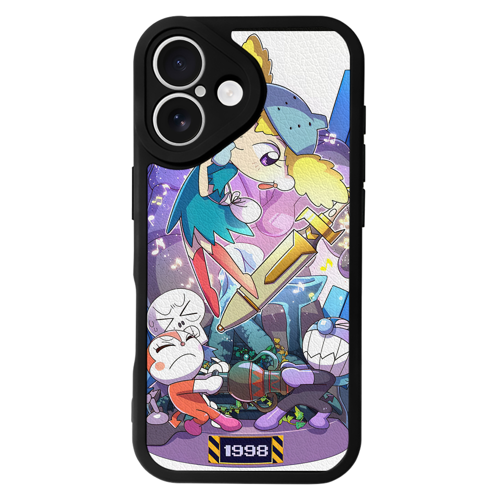 （画像用） アンパンマン Anpanman 【iPhone 16シリーズ対応】シリコンスマホケース（レザー調） 材質：シリコン
